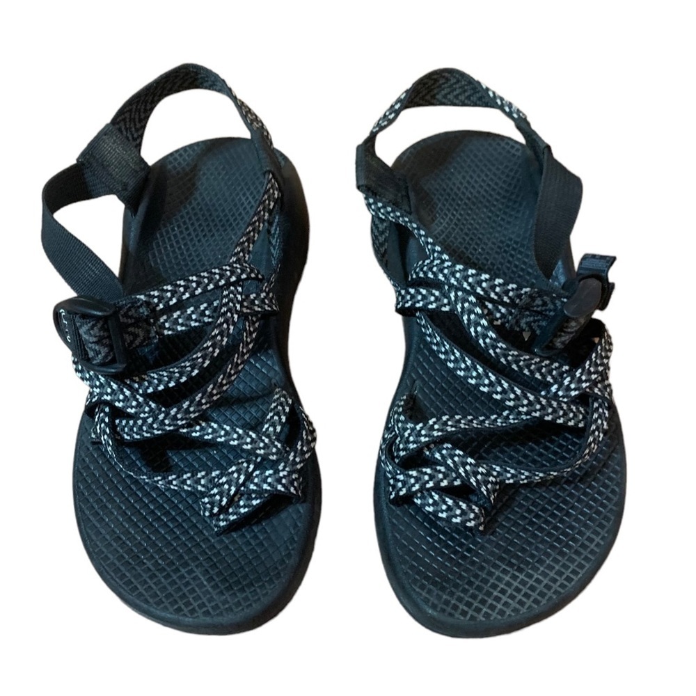 Women's Zx/2 Classic Black and White sandals | Sz 8